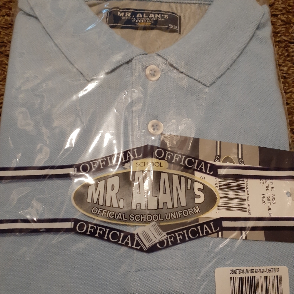 Mr. Alan's uniform shirt